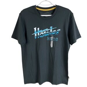 NEW Howler Bros Graphic T Shirt Mens Small Dark Gray Stretch S/S Crewneck